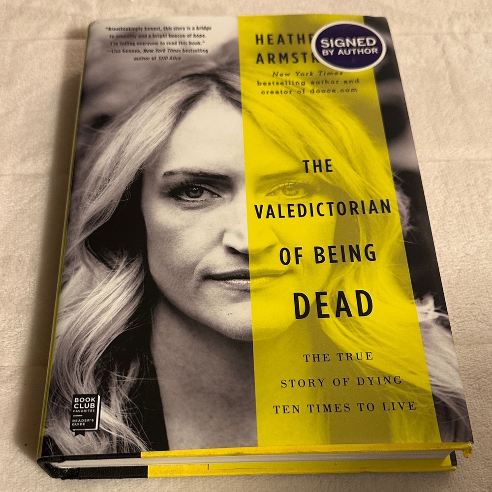⭐️2/$12⭐️ Signed copy. The valedictorian of being dead.